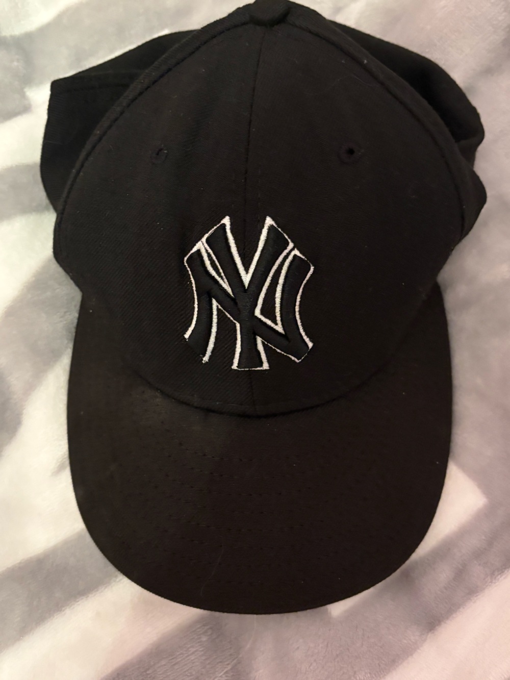 New Era Black Cap with White Branding